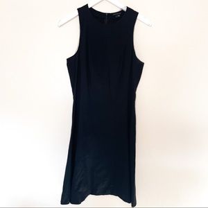 Theory Black Linen Dress Size 8